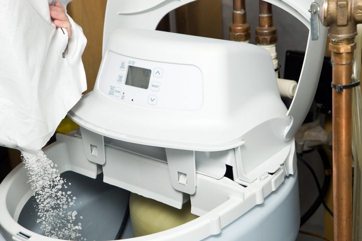 Water Softener Salt Tank Filling Water Softener Salt Tank Filling
