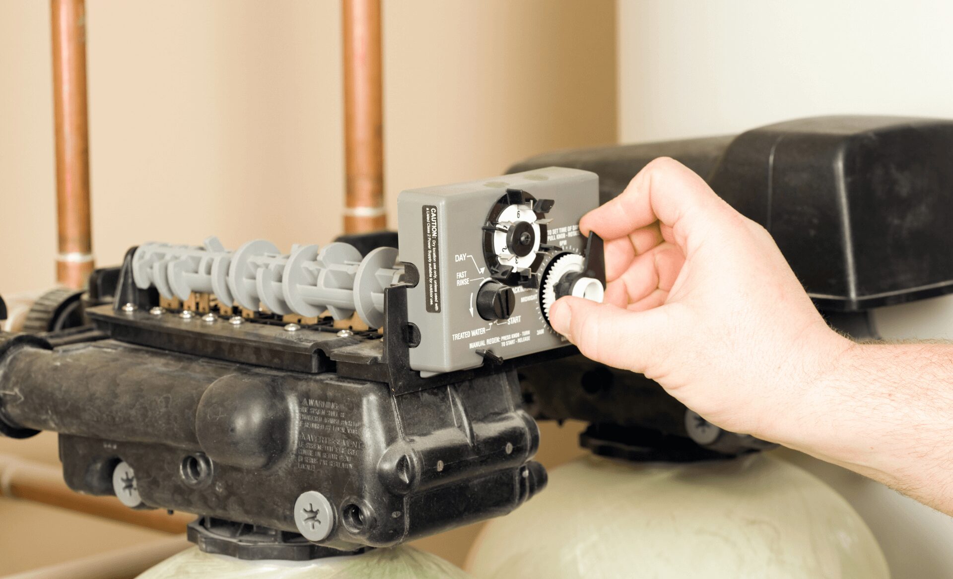 water softener setup