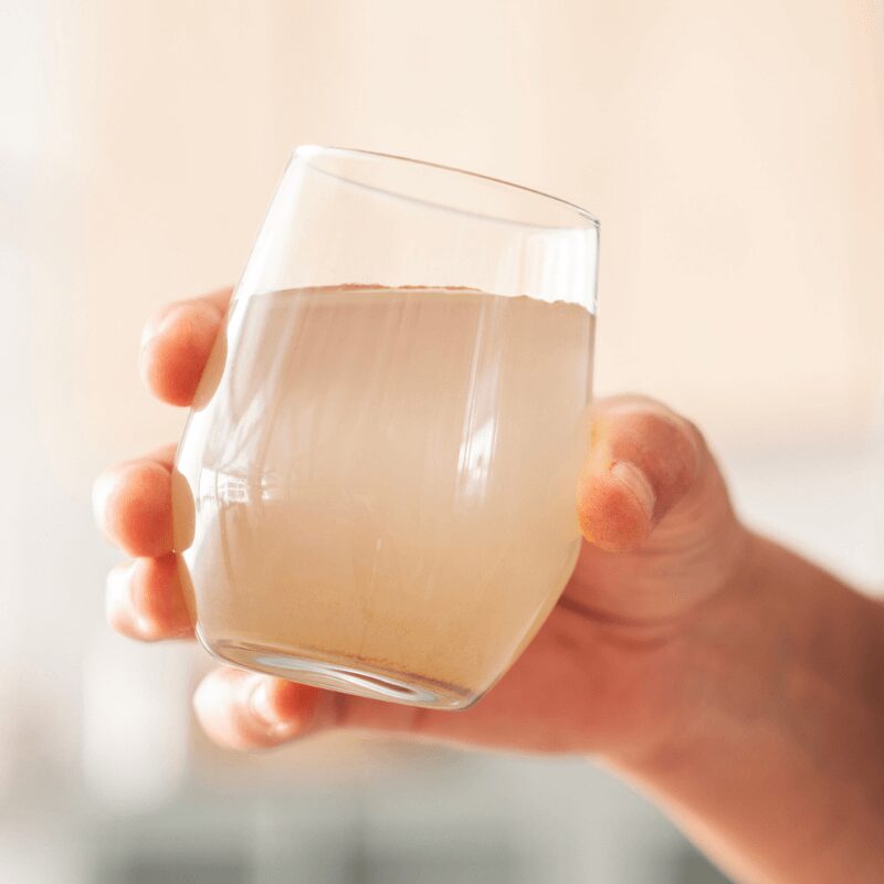 glass of dirty water