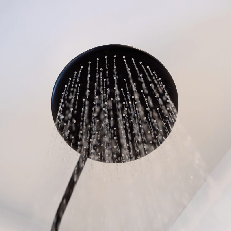 water coming from a shower head