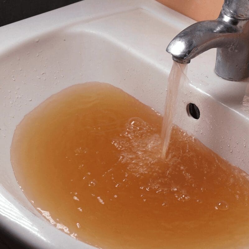 contaminated-water-filling-sink-in-bathroom contaminated water filling up a bathroom sink after a hurricane